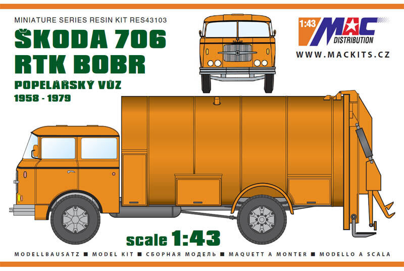 MAC Škoda 706 RTK BOBR 1:43